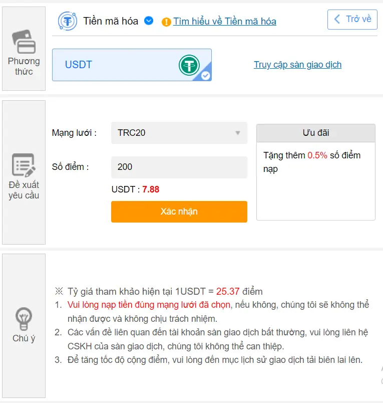 Hướng dẫn nạp tiền Kubet