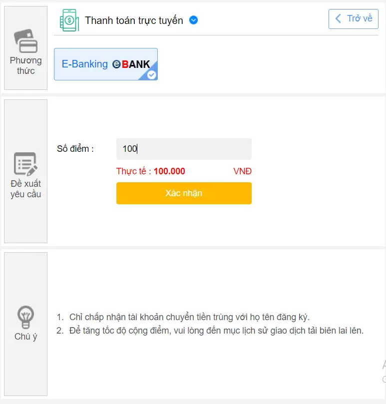 Hướng dẫn nạp tiền Kubet