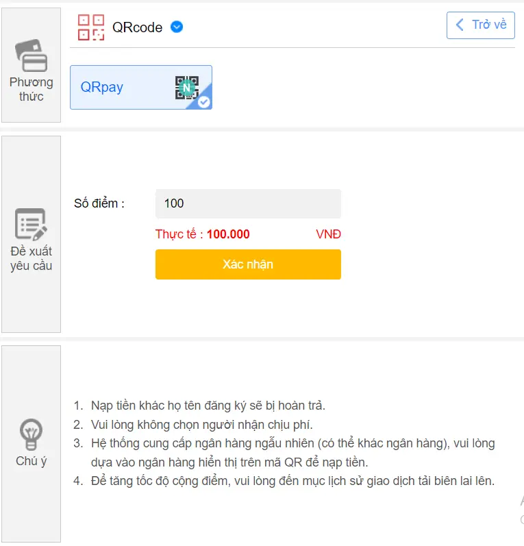 Hướng dẫn nạp tiền Kubet